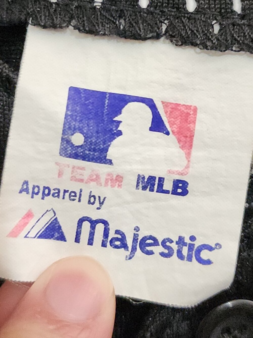 Vintage San Francisco Giants Jersey Majestic Black Mesh MLB Button Up Size Small - Picture 11 of 14